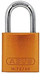 72/40  CANDADO  ALUMINIO NARANJA 