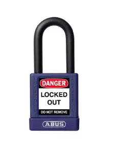 [95536] 74/40 - CANDADO DE SEGURIDAD LOTO  PURPURA DOBLE LLAVE